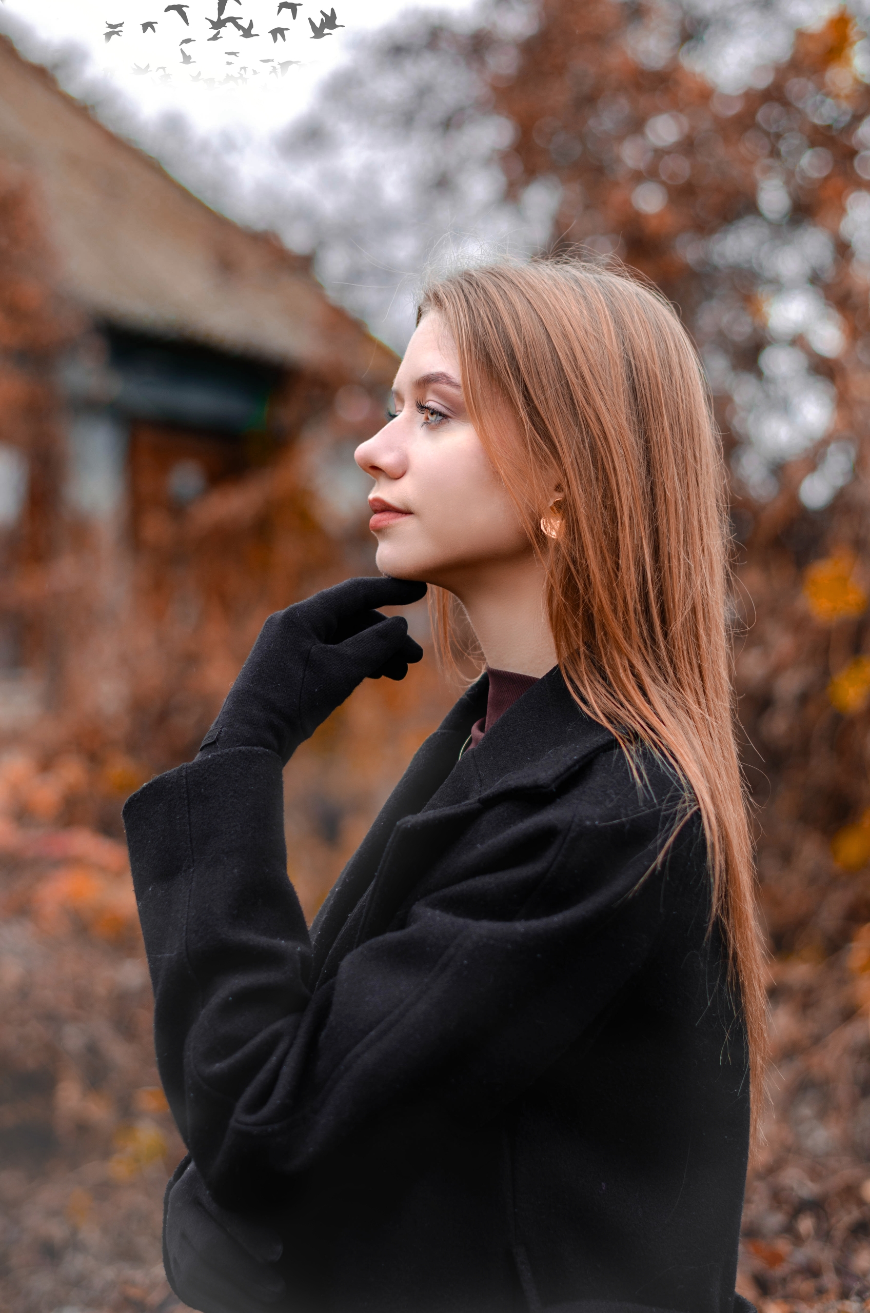 Семейная прогулка в кадре